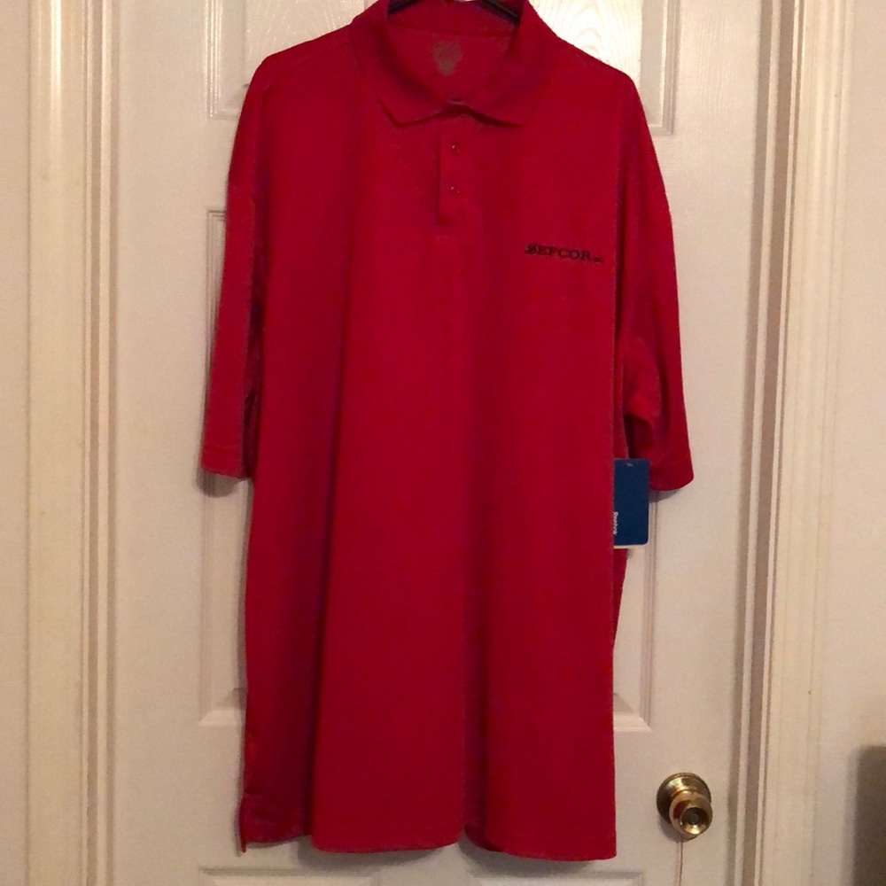 Reebok Men’s red polo